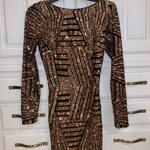 Dress the population sequin dress